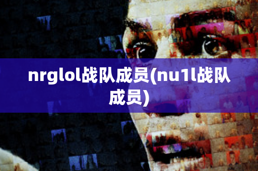 nrglol战队成员(nu1l战队成员)