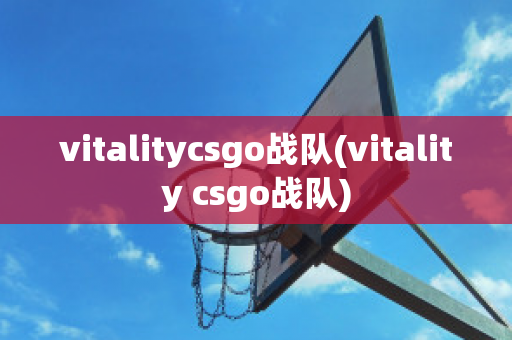 vitalitycsgo战队(vitality csgo战队)